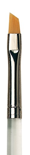 da Vinci Nails Series 13730 Gel Technique Nail Brush, Slant Edge Extra Fine Synthetic with Plexiglass Handle, Size 8