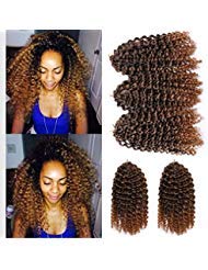 #1/27: 3 Pcs/Pack Crochet Curly Hair Extensions 8 Inch Synthetic Crochet Box Braids Hair (#1/27)