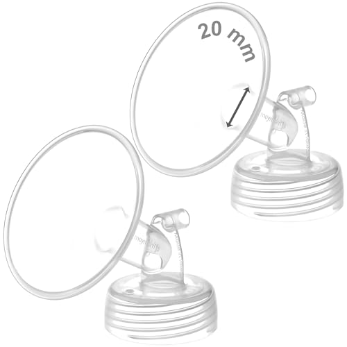 Maymom Wide Neck Pump Part for Spectra S1/S2 Pumps; Incl Wide Mouth Flange; Not Original Spectra Flange; Replaces Spectra Shield (20 mm Two Flanges)