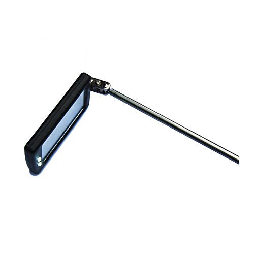 Telescoping LED Lighted Flexible Inspection Mirror 360 Swivel for Extra Viewing