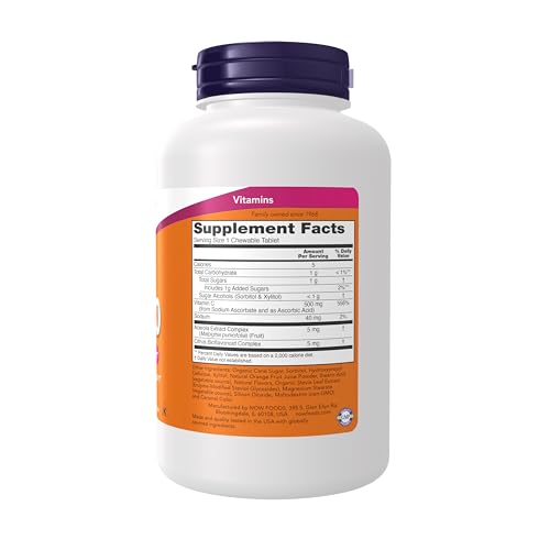 NOW Foods Supplements, Vitamin C-500, Antioxidant Prote