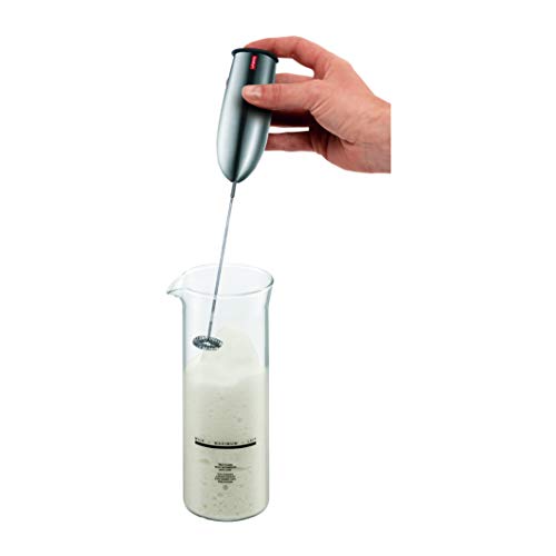 Schiuma Battery Operated Milk Frother for Coffee Lattes, Hot Chocolate, Mocha, Cappuccino, Black