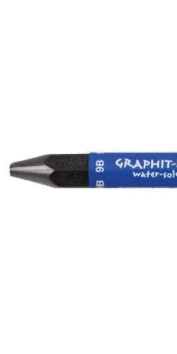 Graphite Crayon, Water-Soluble, 9B Hardness, Black, 1-Pack (5630109)