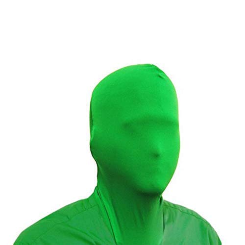 LimoStudio Green Chromakey Bodysuit, Unisex for Male &amp; Female Spandex Flexible Stretchable Elastic, Higher Density &gt; 200 GSM Premium Fabric, Adult Size Custome, Photo Chromakey Effects, Video, AGG779