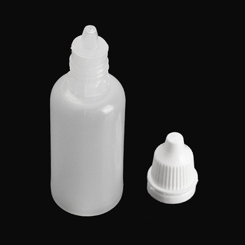 Wowlife Clear 5ml White Plastic Empty Squeezable Droppe
