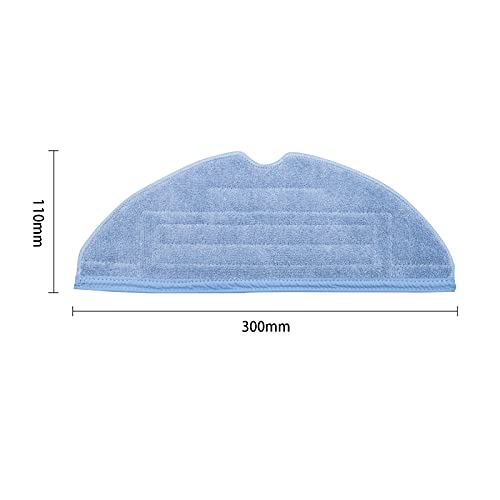 Replacement Microfiber Mop Clothes Cleaning Pads for Roborock T7S T7S Plus S7 Vacuum Cleaner Accessories (6 Pcs)