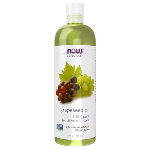 Solutions, Grapeseed Oil, Skin Care for Sensitive Skin, Light Silky Moisturizer for All Skin Types, 16-Ounce