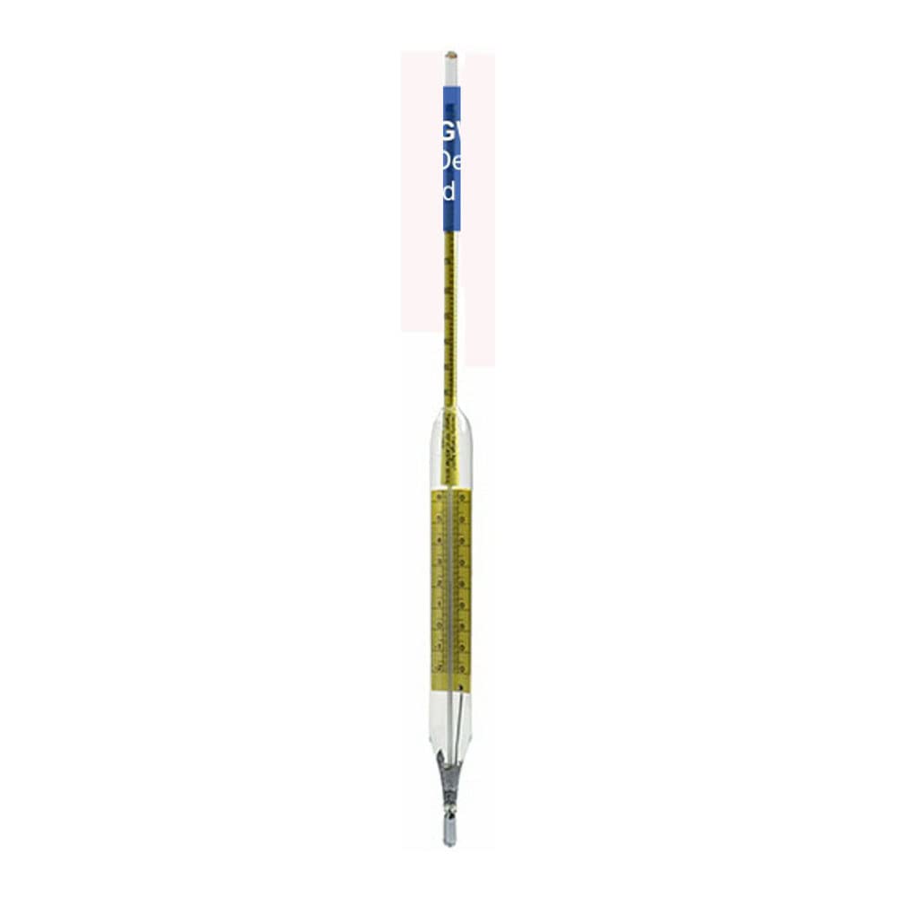 GW2511 Plain Form Salt Brine Hydrometer, Sodium Chloride, 0 to 100% Range, 1° Division