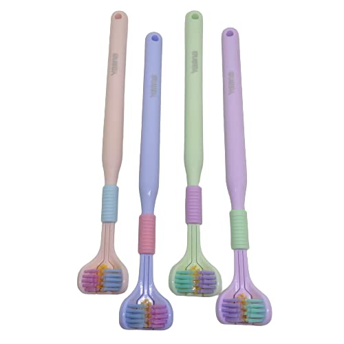 Purple 3-Sided Triple Angle Toothhugger Training Toothb