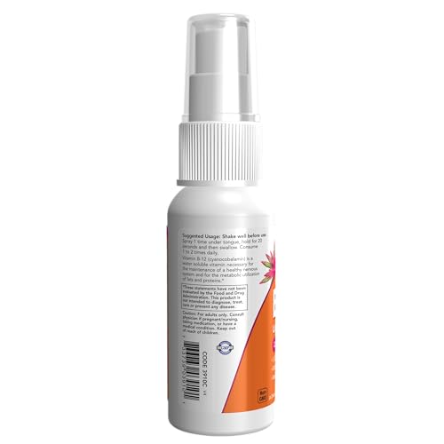 NOW Foods Supplements, Vitamin B-12 Liposomal Spray wit
