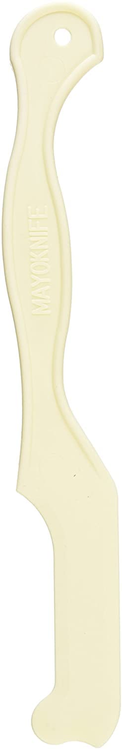 Compac Mayo Knife & Jar Scraper Spreader - Plastic Knife Spatula for Scraping Mayonnaise Jars and Spreading Condiments