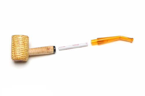 - Legend Corn Cob Tobacco Pipe - 5th Avenue, Bent Bit