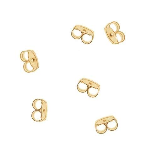 FilledEarringBacksEarNuts,14KGold,Pairof3