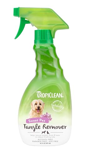 Dog Detangler Spray Dematting, Leave in Conditioner, Perfect for Doodles &amp; All Coat Types, Sweet Refreshing Scent, Made in the USA, 16 oz.