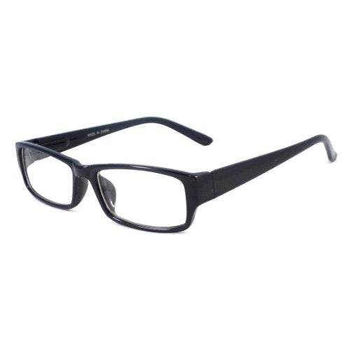 VINTAGE Style Designer Frame Clear Lens Eyeglasses BLACK