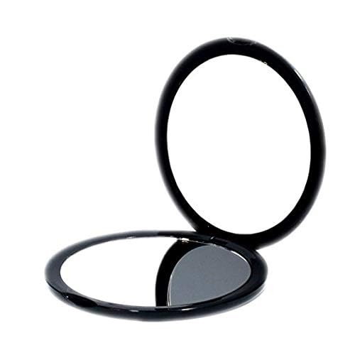 Magnifying Compact Cosmetic Mirror Elegant Pocket Handheld Makeup Mirror with Powerful 10x Magnification and 1x True View Mirror for Travel or Your Purse