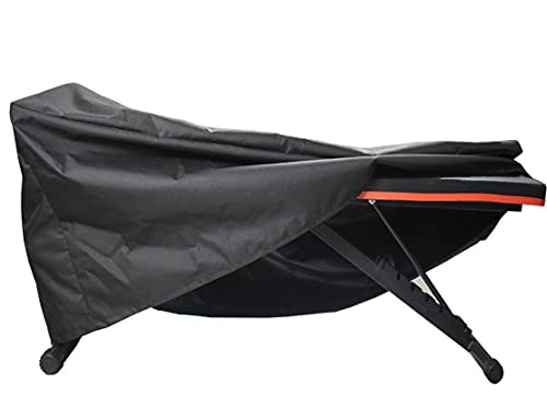 Weight Bench Cover, Adjustable Exercise Workout Bench Cover, Waterproof 600D Oxford Fabric for Indoor and Outdoor Use, 50 L x 23 W x 17 H(Black)