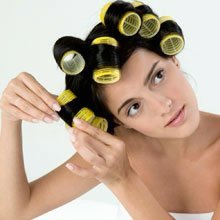 4 Velcro Self Grip Holding Hair Rollers Cling Styling V
