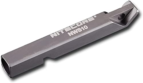 NWS10 TC4 Titanium Outdoor Emergency Whistle 120 Decibeles (NWS10 Emergency Whistle)