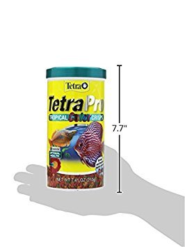 Pro Tropical Color Crisps, Fish Food With Natural Color Enhancers, Tropical Fish Food, 7.41 Ounces