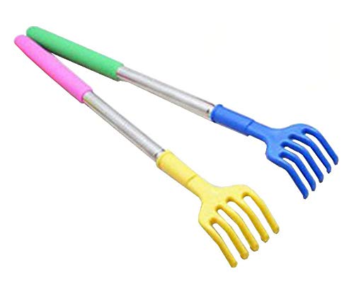 Qaoquda Back Scratcher 2 Pcs Portable Stainless Steel E