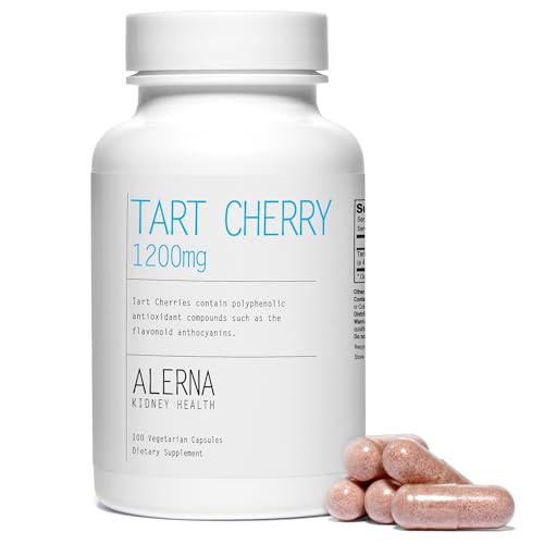 Alerna Kidney Health Tart Cherry Extract 1200 mg, 100 V