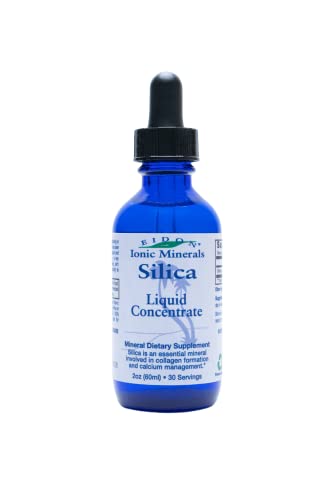 Liquid Silica Mineral Concentrate - Silica Supplement for Hair, Skin and Nails, Silica Drops to Support Collagen Production, Joint and Bone Health, Helps Manage Calcium - 2 oz