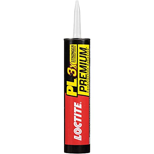 PL Premium Polyurethane Construction Adhesive, Versatile Construction Glue for Wood, Concrete, Stone, Metal &amp; More- 10 fl oz, Cartridge, 1 Pack