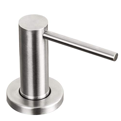 Soap Dispenser for Kitchen Sink Brushed Nickel Stainless Steel Countertop Pump Hand Lotion Built in Bottlend Lotion Built in Bottle