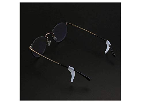 4 Pairs Premium Grade Soft Anti Slip SIlicone Holder for Glasses Ear Hook (Transparent)