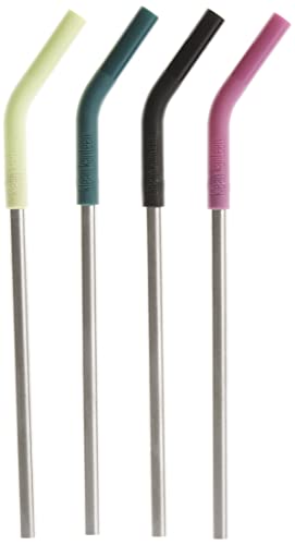 Klean Kanteen Straw 4-pack, Stainless Steel with Safe, 
