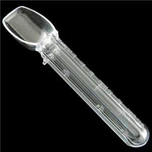 Dependable Industries 2 TSP (10ml) Calibrated Medicine Spoon Set 2 Pack BPA Free Easy to Read Calibrations Children Adults Seniors