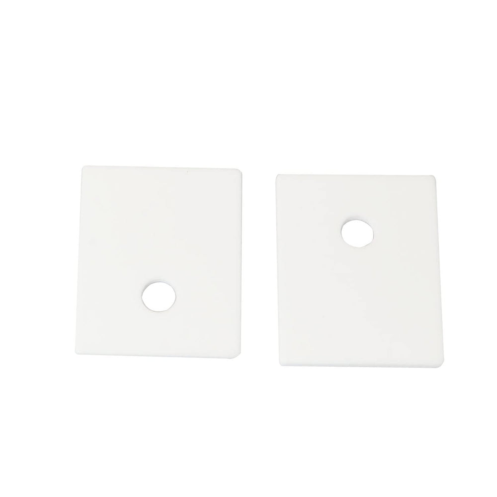 10pcs TO-3P Alumina Ceramic Sheet Ceramic Transistor Triac Thyristor Insulator Insulation Protection Mica 20x25x1mm, White