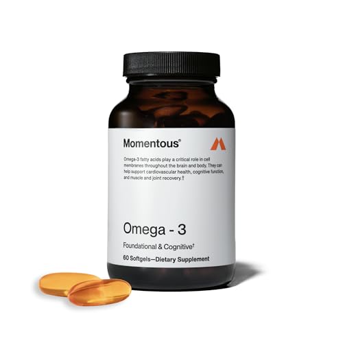 Omega 3 Fish Oil 1600mg - Daily Fish Oil Omega 3 Supplement for Women and Men with EPA & DHA - Supports Joint Health - NSF Certified, GMO-Free, Gluten Free, 30 Servings