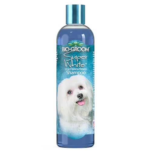 Bio-Groom Super Whitening Dog Shampoo – Whitening Pet Shampoo, Dog Bathing Supplies, Puppy Wash, Dog Grooming Supplies, Cruelty-Free – 12 fl oz 1-Pack