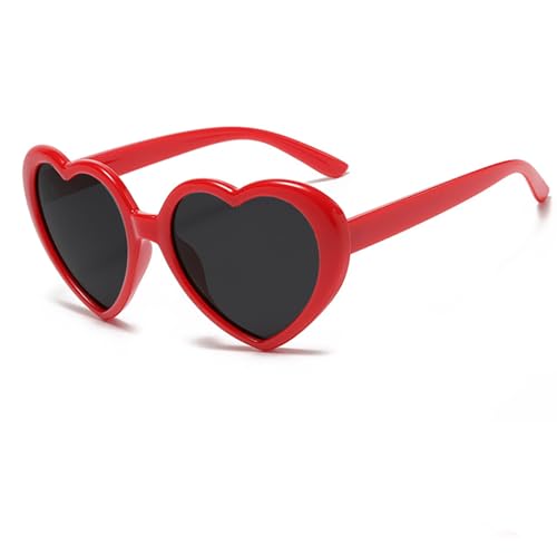 Armear Women Fashion Oversized Heart Sunglasses Retro L