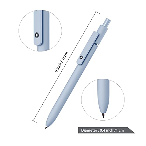5pcs Quick Dry Ink Gel Pens Fine Point Retractable Roller Ball Pens Black Ink Smooth Writing Cute Aesthetic pens for School Office Home Diary