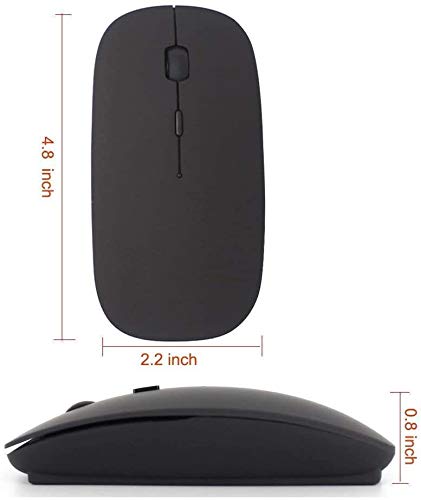 ZERU Bluetooth Mouse,Rechargeable Wireless Mouse for Ma