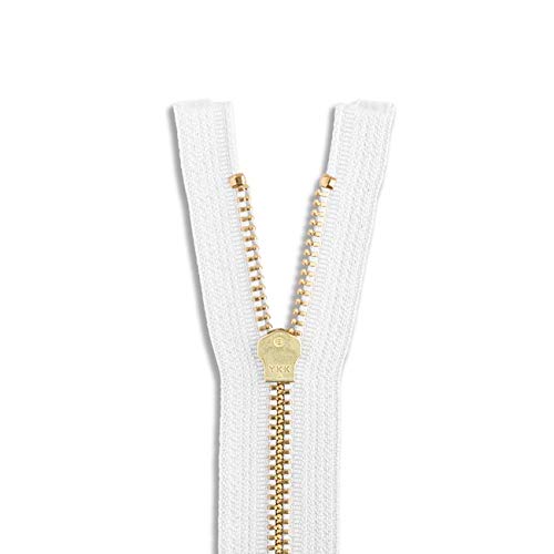 24 Brass Jacket Zipper Separating 24inch Black Zip for 