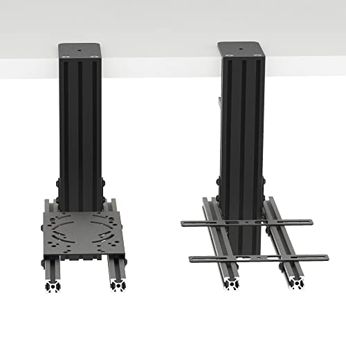2 Set The Desk Mount for The Flight Sim Game Joystick, Throttle and Hotas Systems Compatible with Logitech X56, X52, X52 Pro, Thrustmaster T-Flight Hotas,Thrustmaster T.16000M, Thrustmaster TCA