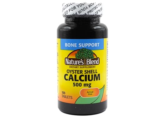 Nature's Blend Oyster Shell Calcium 500 mg 100 Tabs