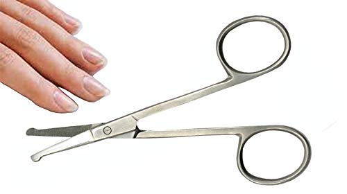 Baby Scissors Nail with Rounded Probe Tip - Age: 0 m+3 Years Stainless Steel