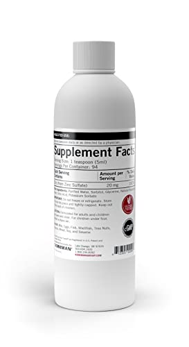 Kirkman – Zinc Liquid - New Formulation –– 16 oz –– Fla