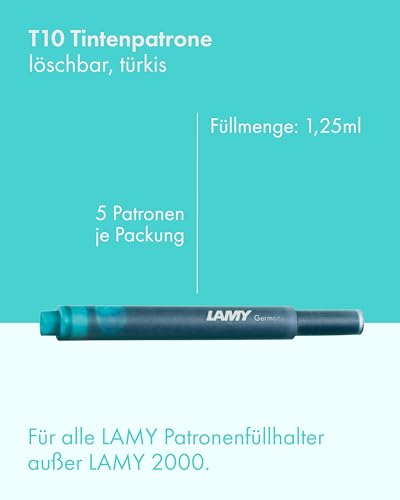 LAMY T10 Ink Cartridge Turquoise