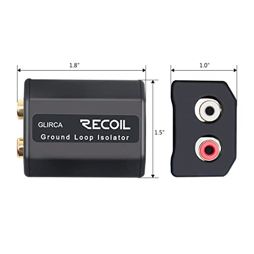 RECOIL GLIRCA 2-Channel RCA Stereo Ground Loop Isolator