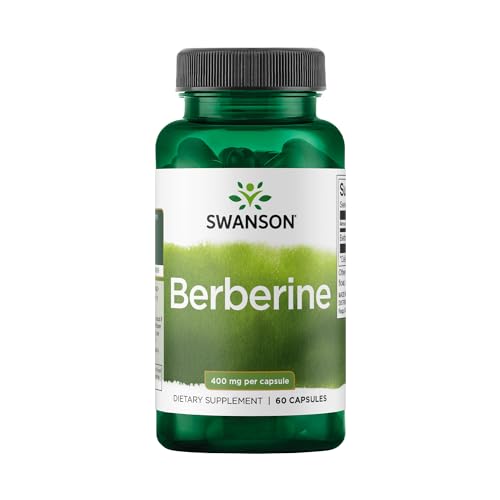 Berberine Supplement - 400 mg Each, 60 Capsules - Berberine HCl with Overall Wellness Support