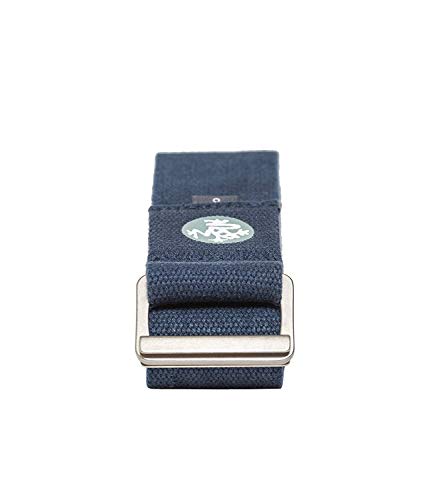 Align Yoga Strap - Lightweight Cotton, Secure, Slip Free Support, Midnight Blue, 1.75 Inch Wide, 8 Feet (244cm)