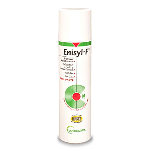 Enisyl-F Oral Paste: L-Lysine Supplement for Cats - Tuna Flavor, 3.5oz (100mL) Pump