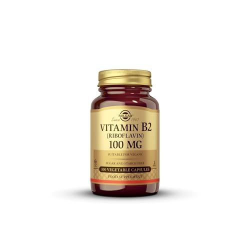 Solgar Vitamin B2 (Riboflavin) 100 mg Vegetable Capsule