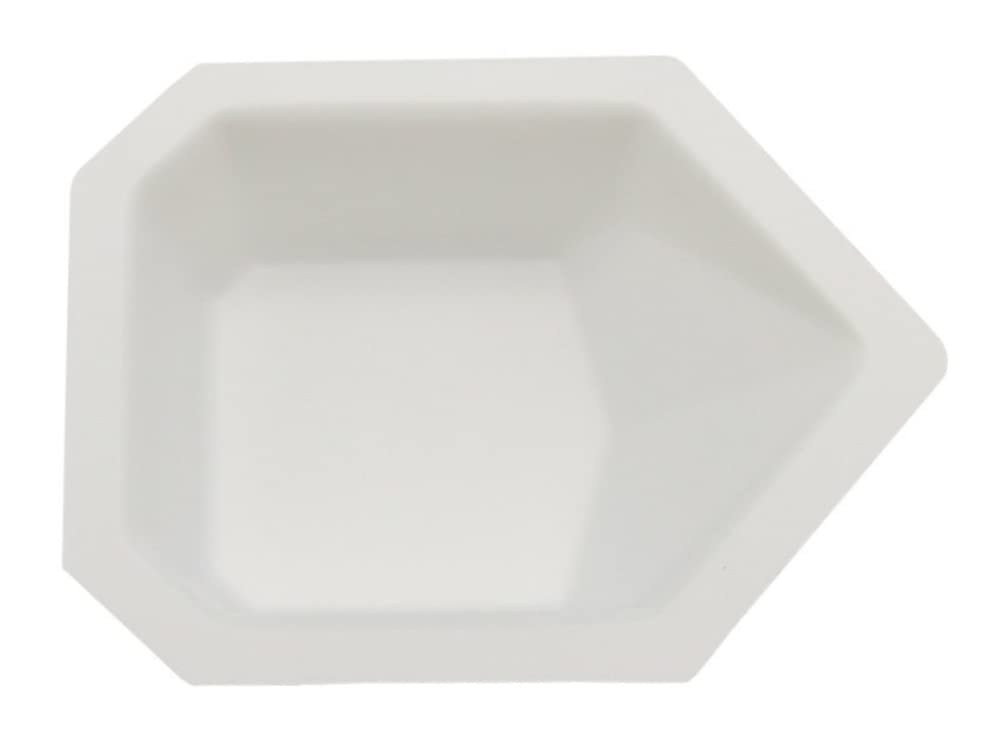 Pour Boat Weighing Dishes, Small-Sized, 14 mL Capacity, Polystyrene, Disposable, White, 43mm Length x 58mm Width x 13mm Depth (Pack of 500)